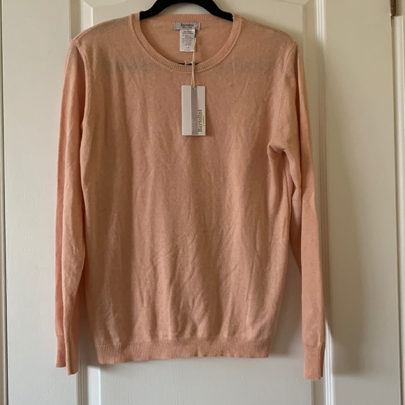 NWT Bartolini by benedetta cashmere blend peach sweater size large - Picture 1 of 5